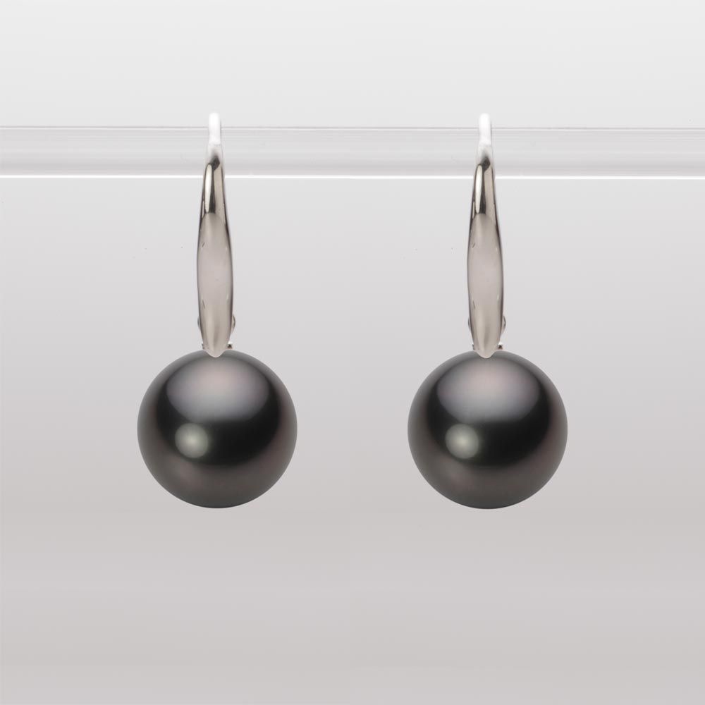 10.0mm 黒蝶真珠ピアス