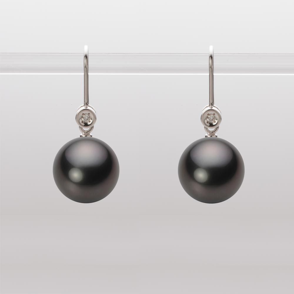 10.0mm 黒蝶真珠ピアス