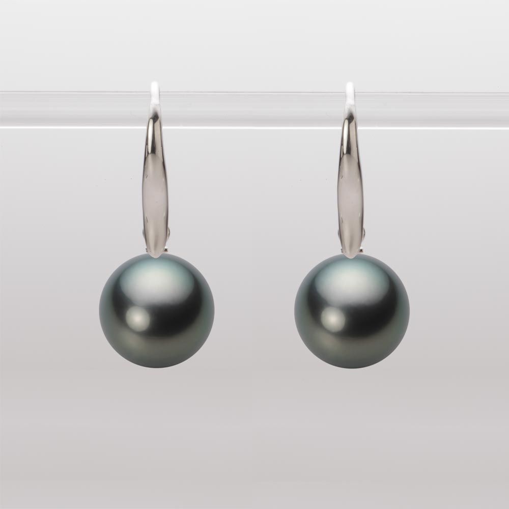 10.0mm 黒蝶真珠ピアス