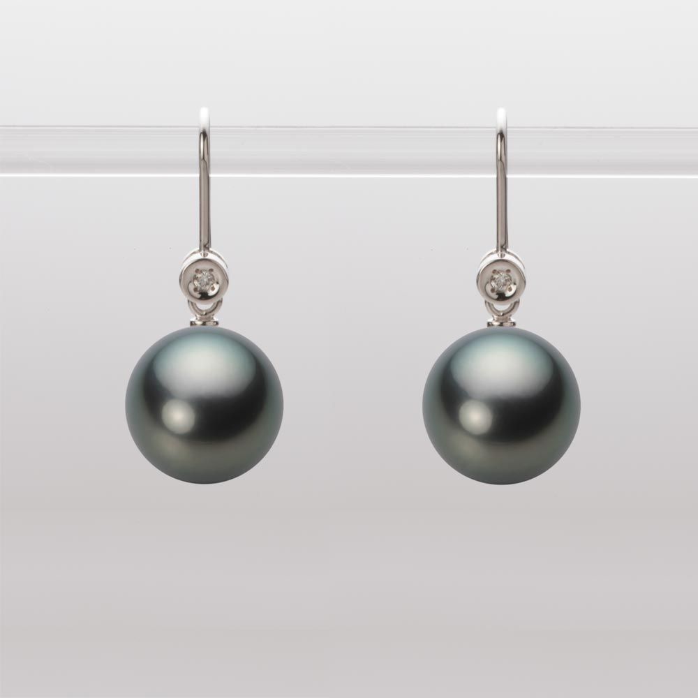 10.0mm 黒蝶真珠ピアス