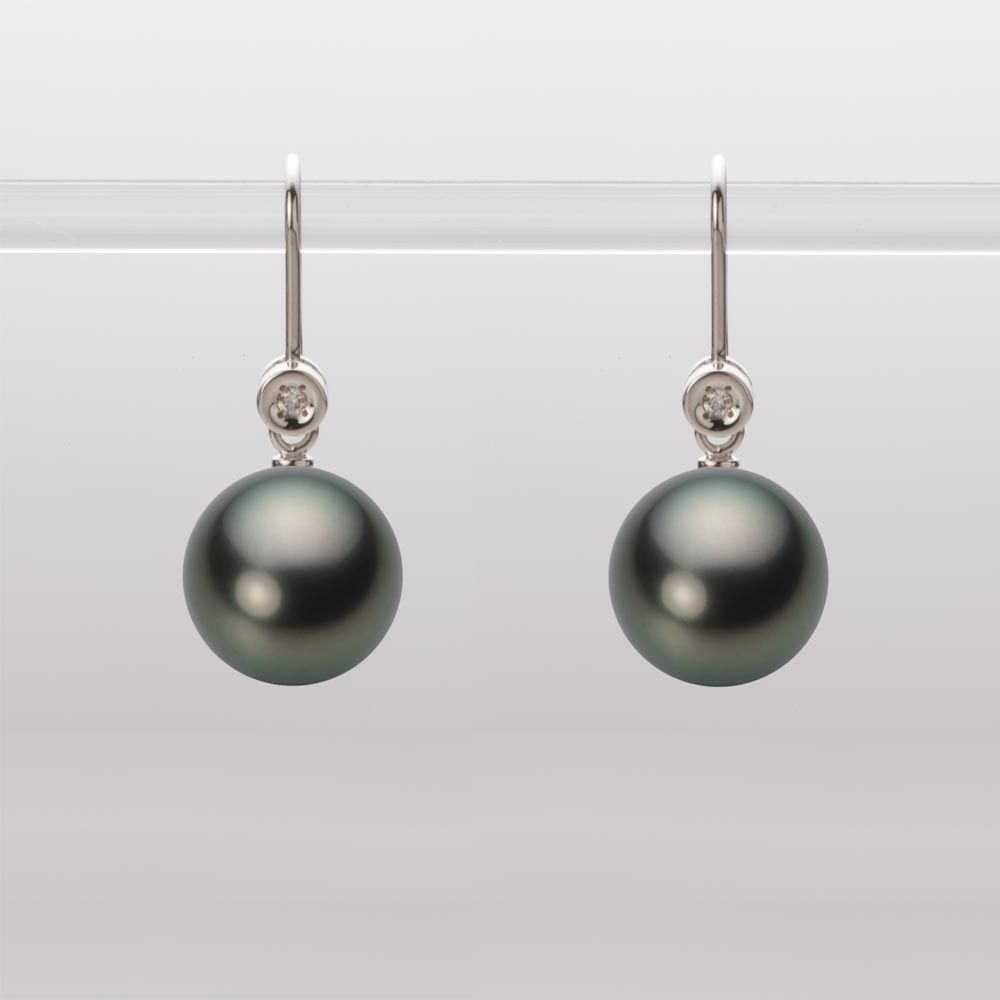 10.0mm 黒蝶真珠ピアス