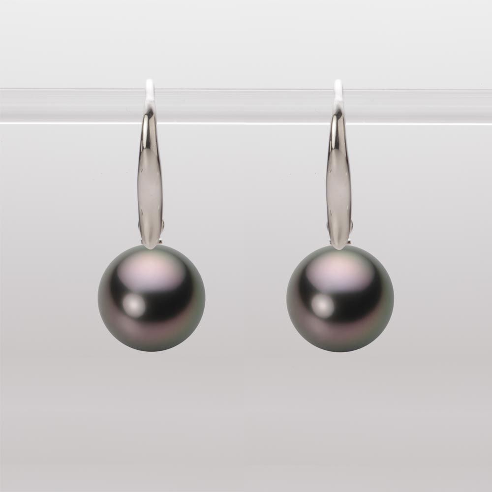 10.0mm 黒蝶真珠ピアス