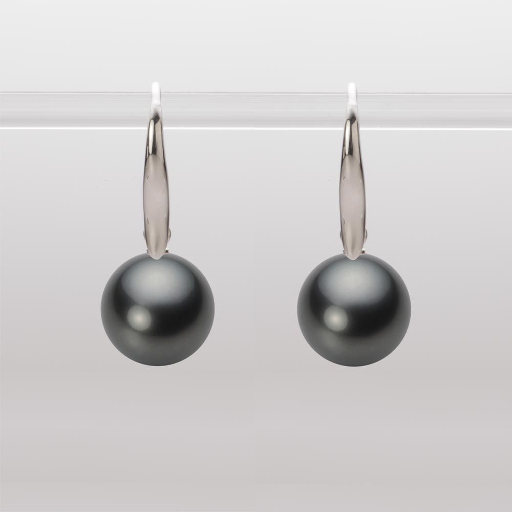 10.0mm 黒蝶真珠ピアス
