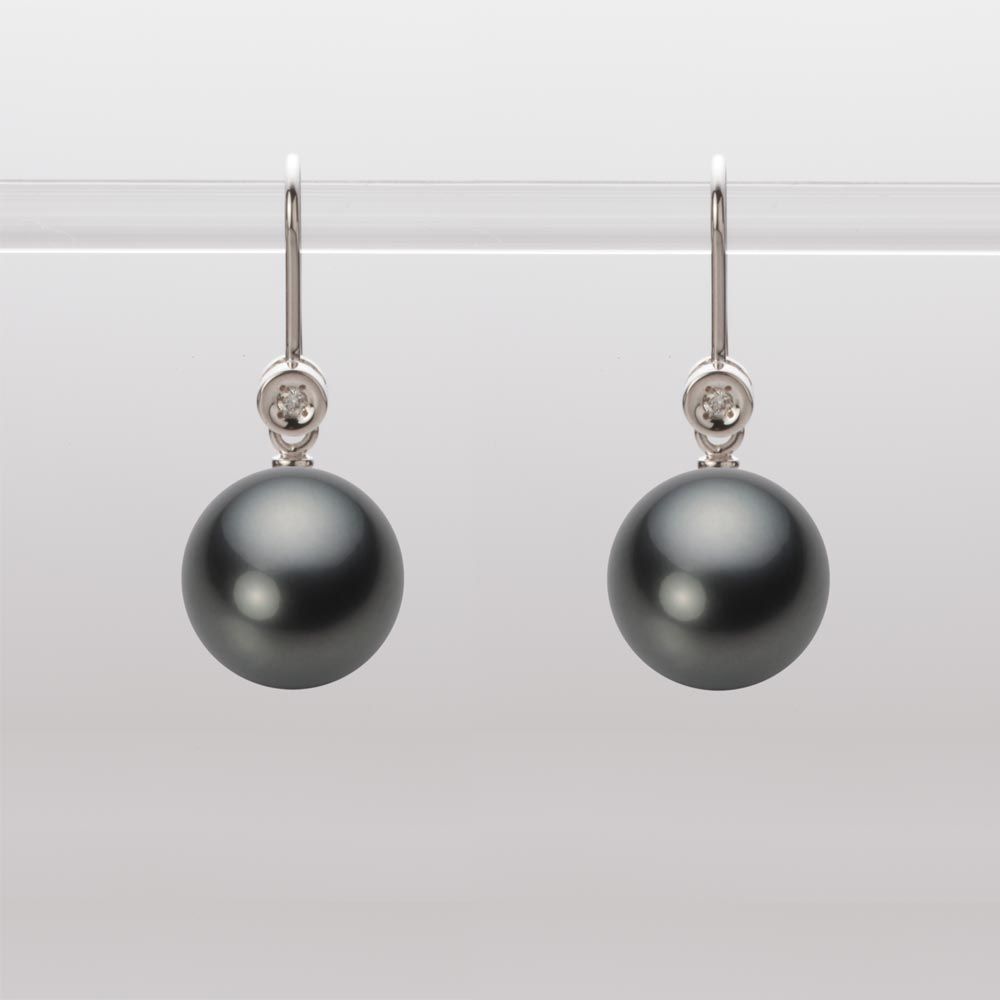 10.0mm 黒蝶真珠ピアス