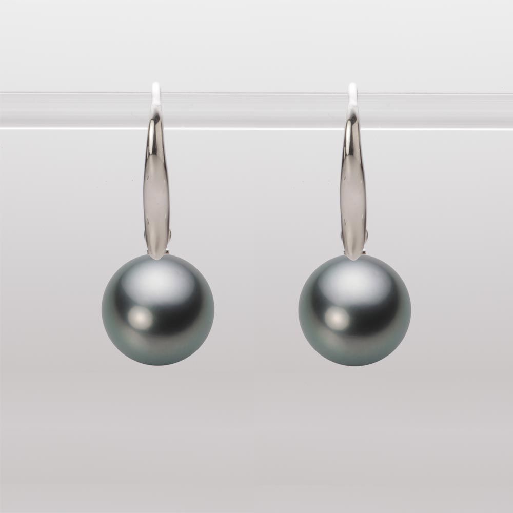 10.0mm 黒蝶真珠ピアス