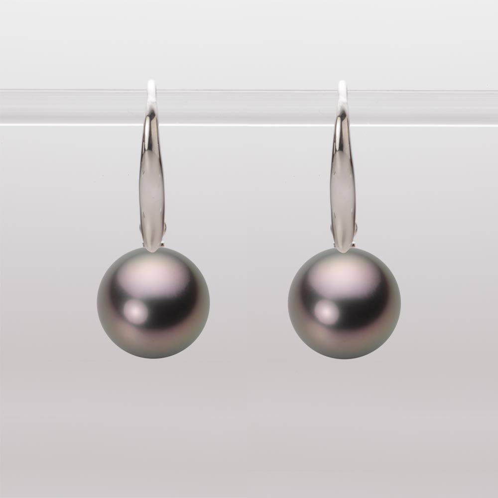 10.0mm 黒蝶真珠ピアス