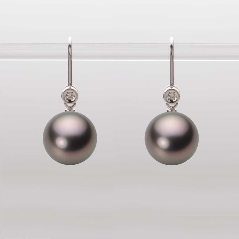 10.0mm 黒蝶真珠ピアス