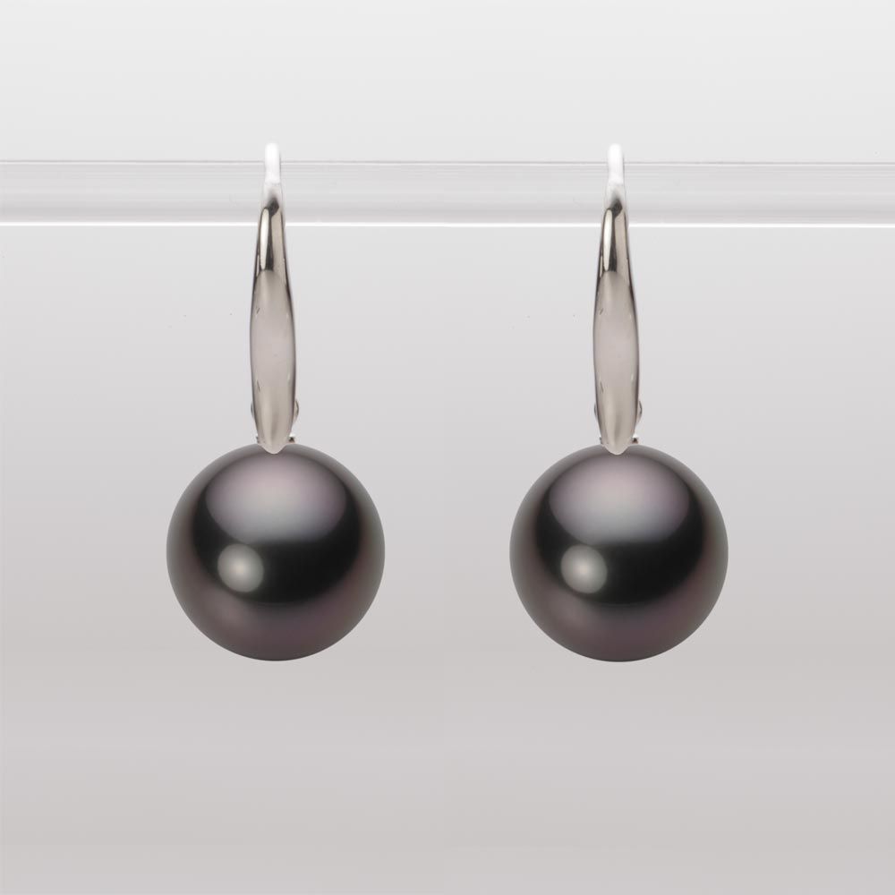 11.0mm 黒蝶真珠ピアス
