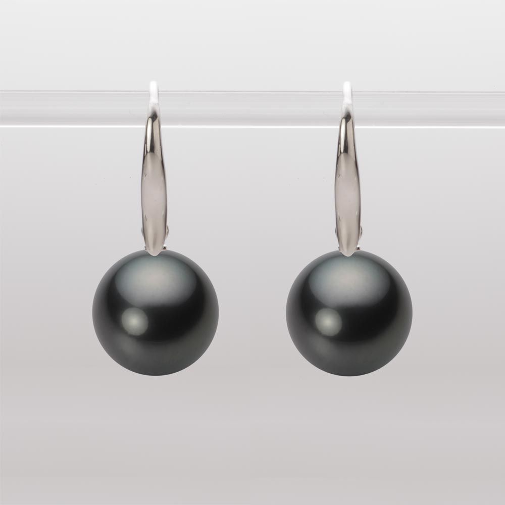 11.0mm 黒蝶真珠ピアス