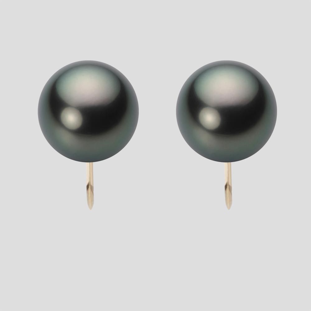 11.0mm 黒蝶真珠イヤリング