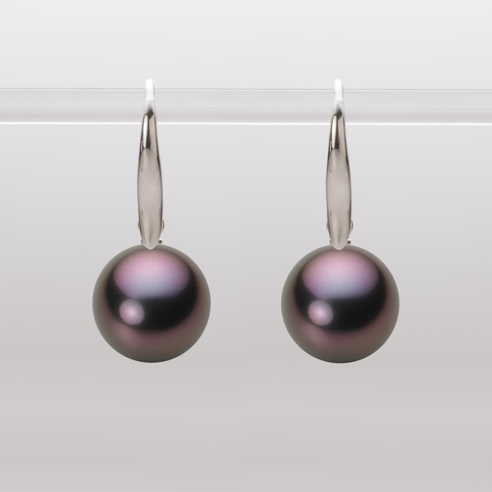 11.0mm 黒蝶真珠ピアス