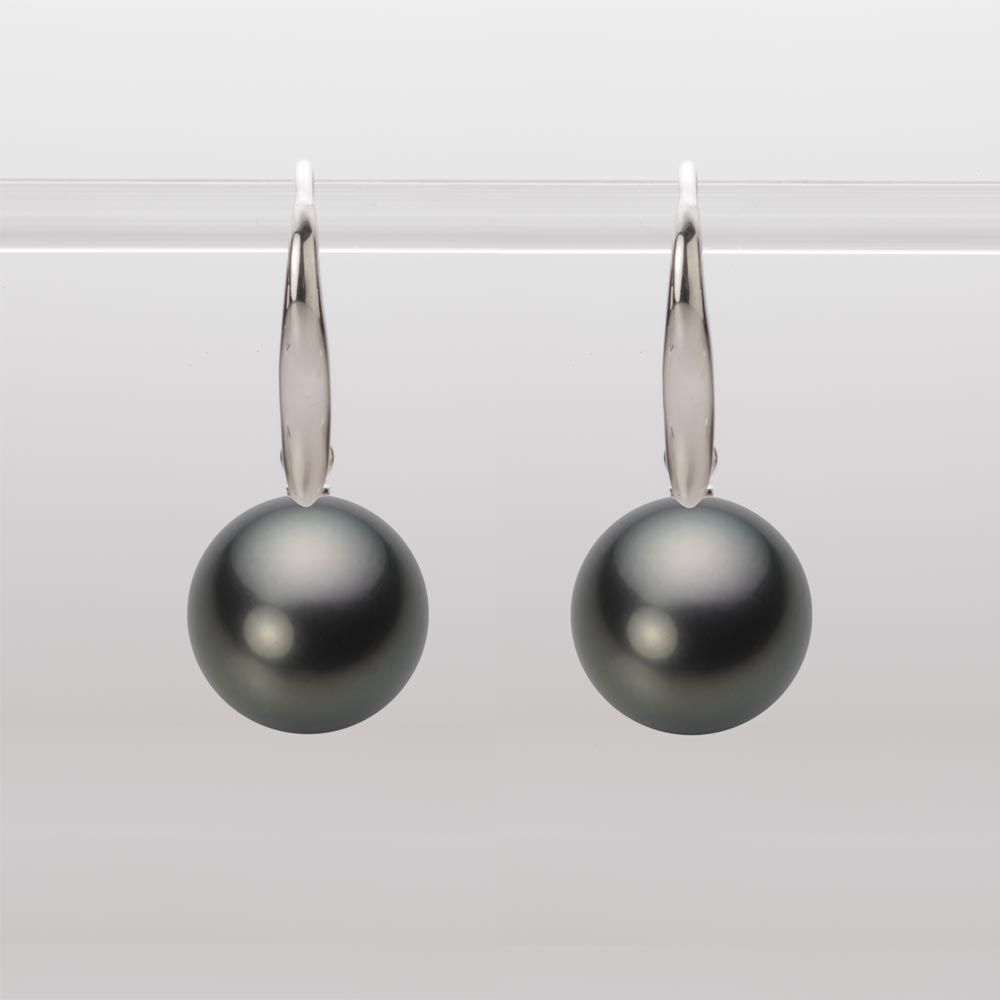 11.0mm 黒蝶真珠ピアス
