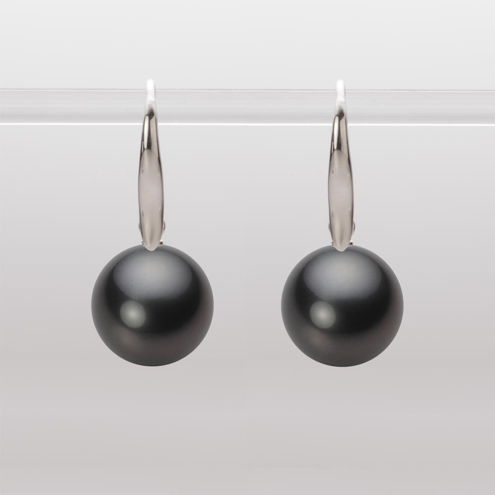 11.0mm 黒蝶真珠ピアス