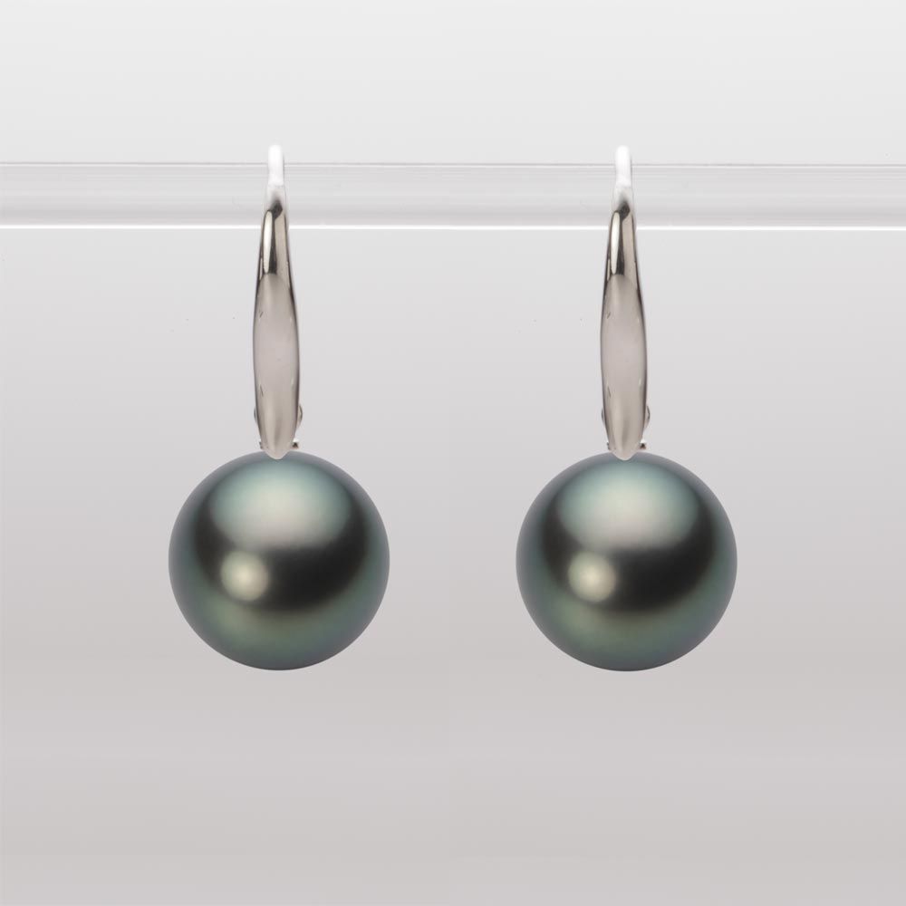11.0mm 黒蝶真珠ピアス