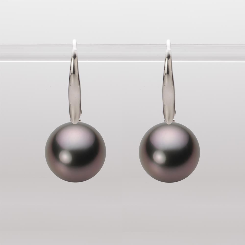 11.0mm 黒蝶真珠ピアス