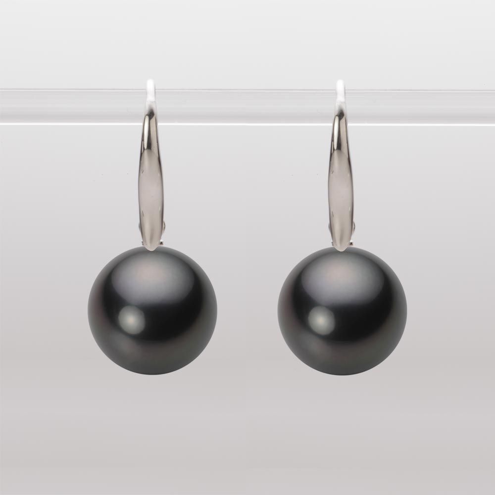 12.0mm 黒蝶真珠ピアス