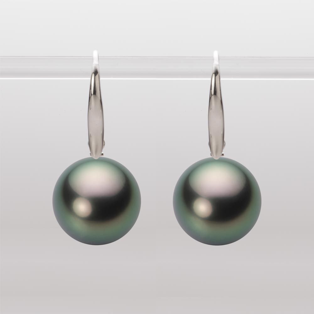 12.0mm 黒蝶真珠ピアス