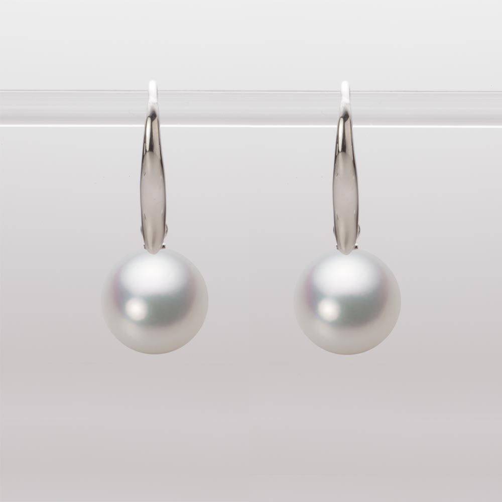 9.0mm 白蝶真珠（ホワイト系）ピアス