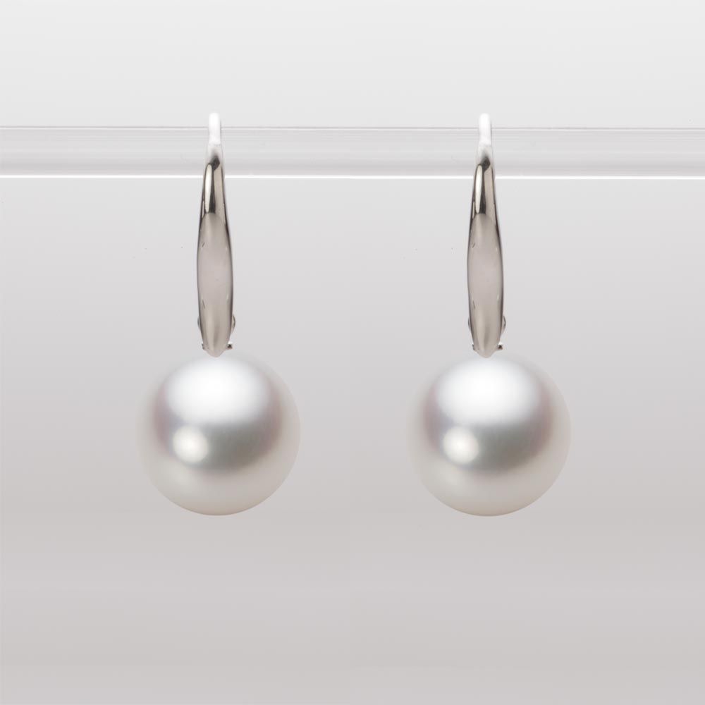 10.0mm 白蝶真珠（ホワイト系）ピアス