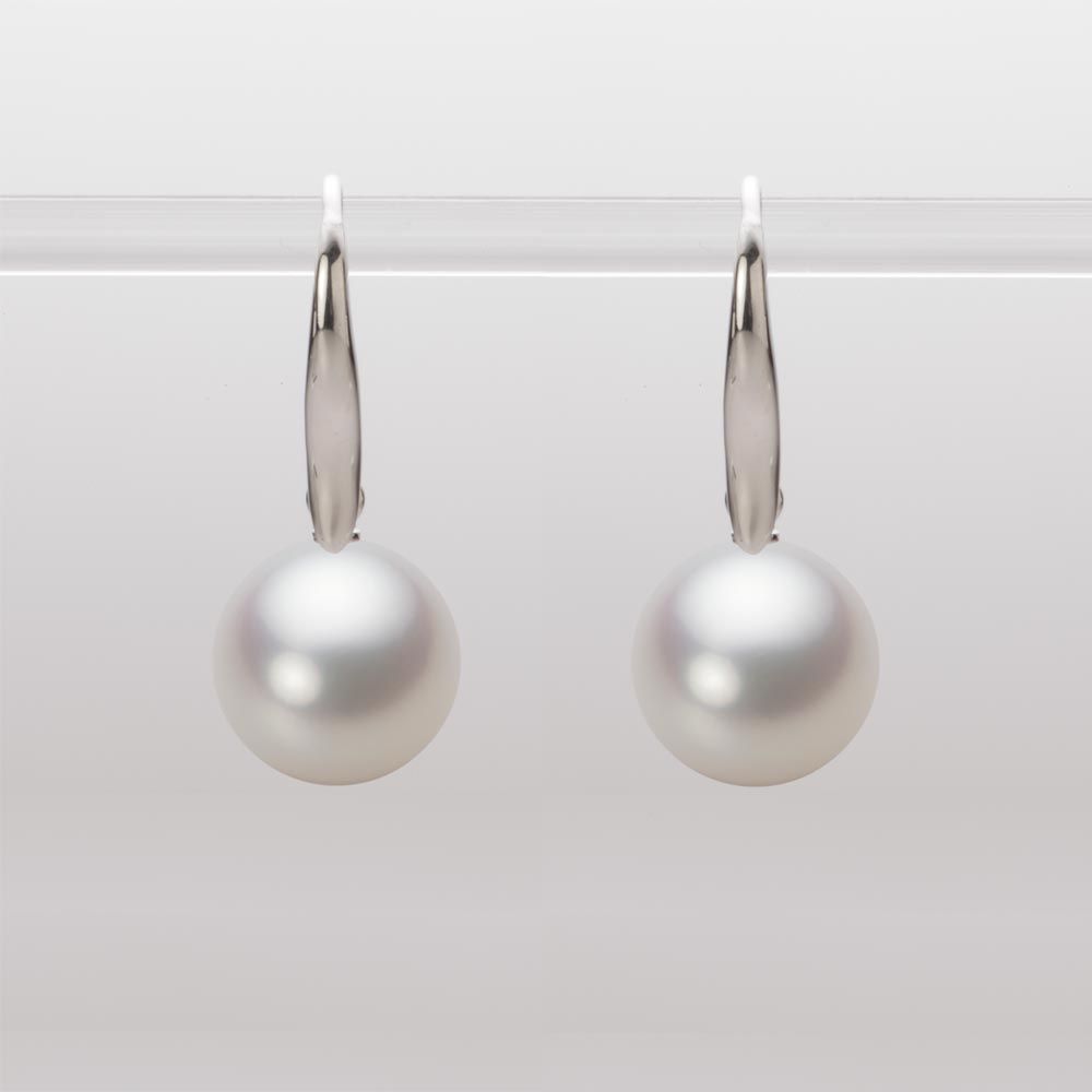 10.0mm 白蝶真珠（ホワイト系）ピアス