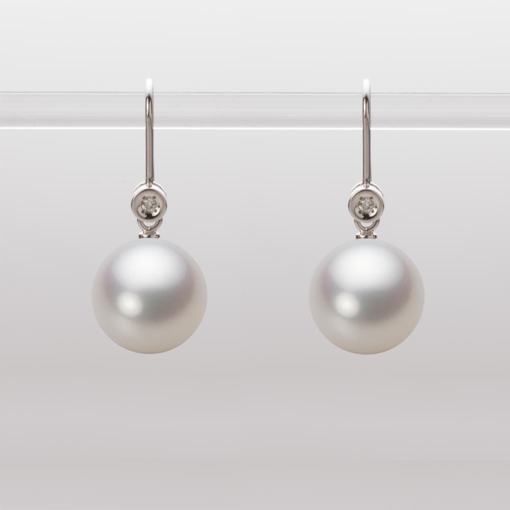 10.0mm 白蝶真珠（ホワイト系）ピアス