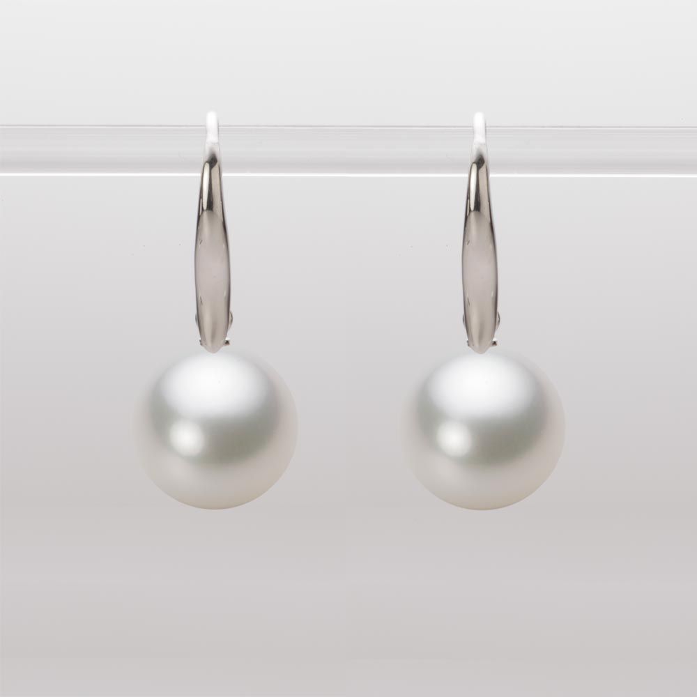 10.0mm 白蝶真珠（ホワイト系）ピアス