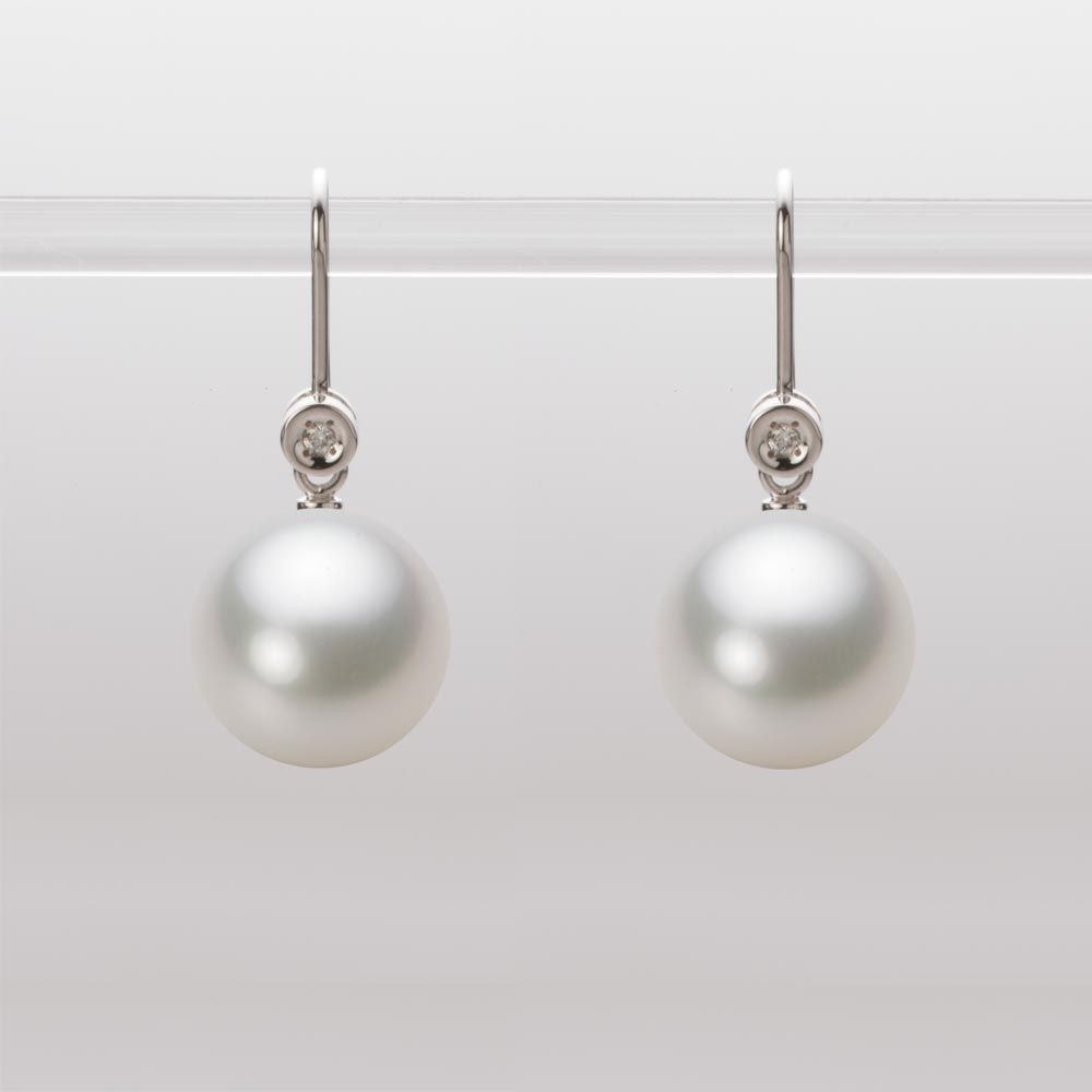 10.0mm 白蝶真珠（ホワイト系）ピアス