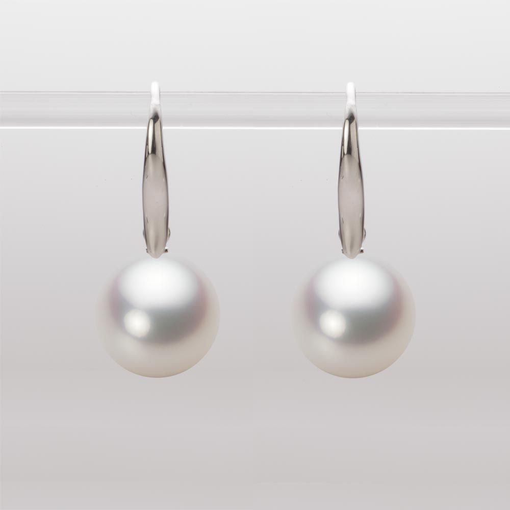11.0mm 白蝶真珠（ホワイト系）ピアス