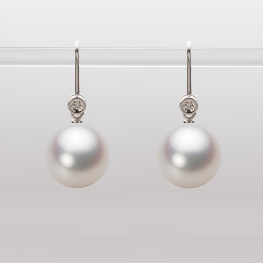 11.0mm 白蝶真珠（ホワイト系）ピアス
