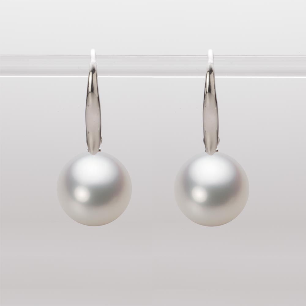 11.0mm 白蝶真珠（ホワイト系）ピアス
