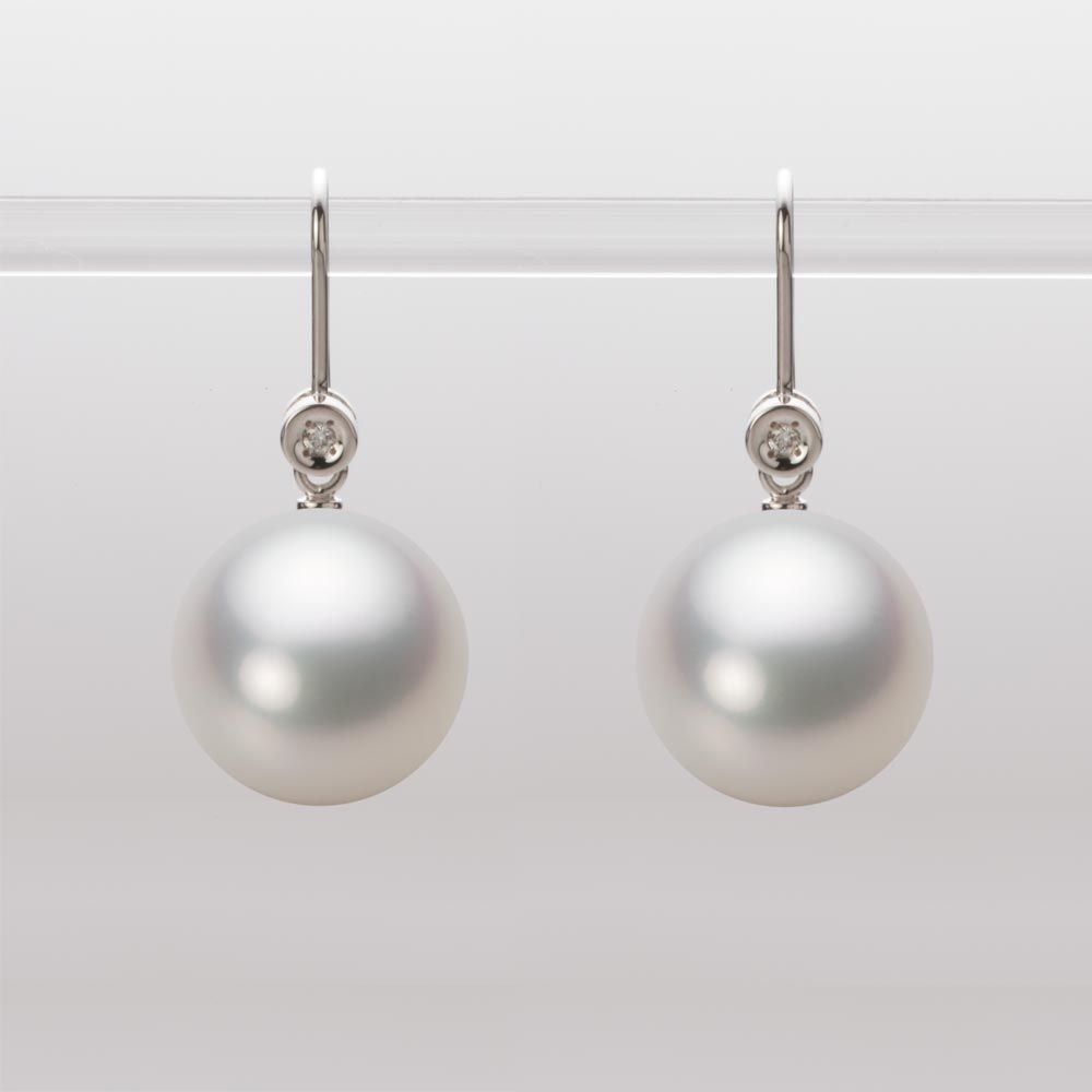 12.0mm 白蝶真珠（ホワイト系）ピアス
