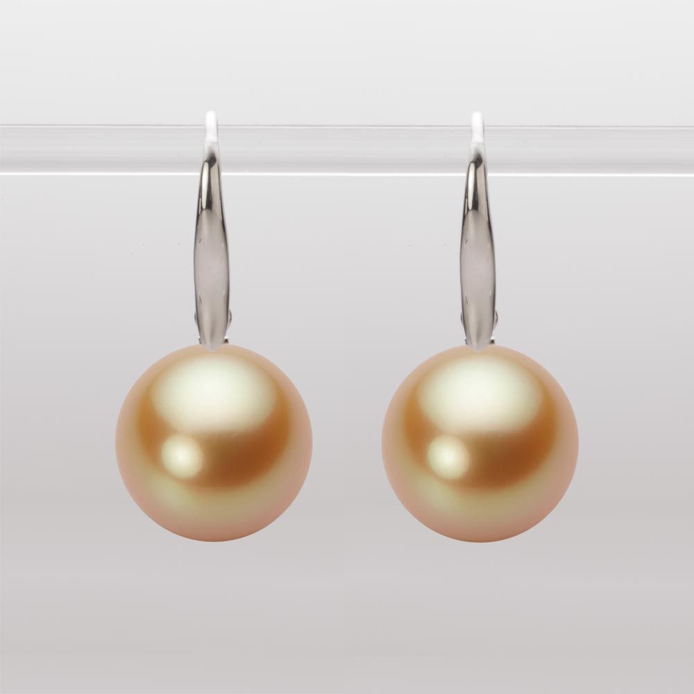 12.0mm 白蝶真珠（ゴールド系）ピアス