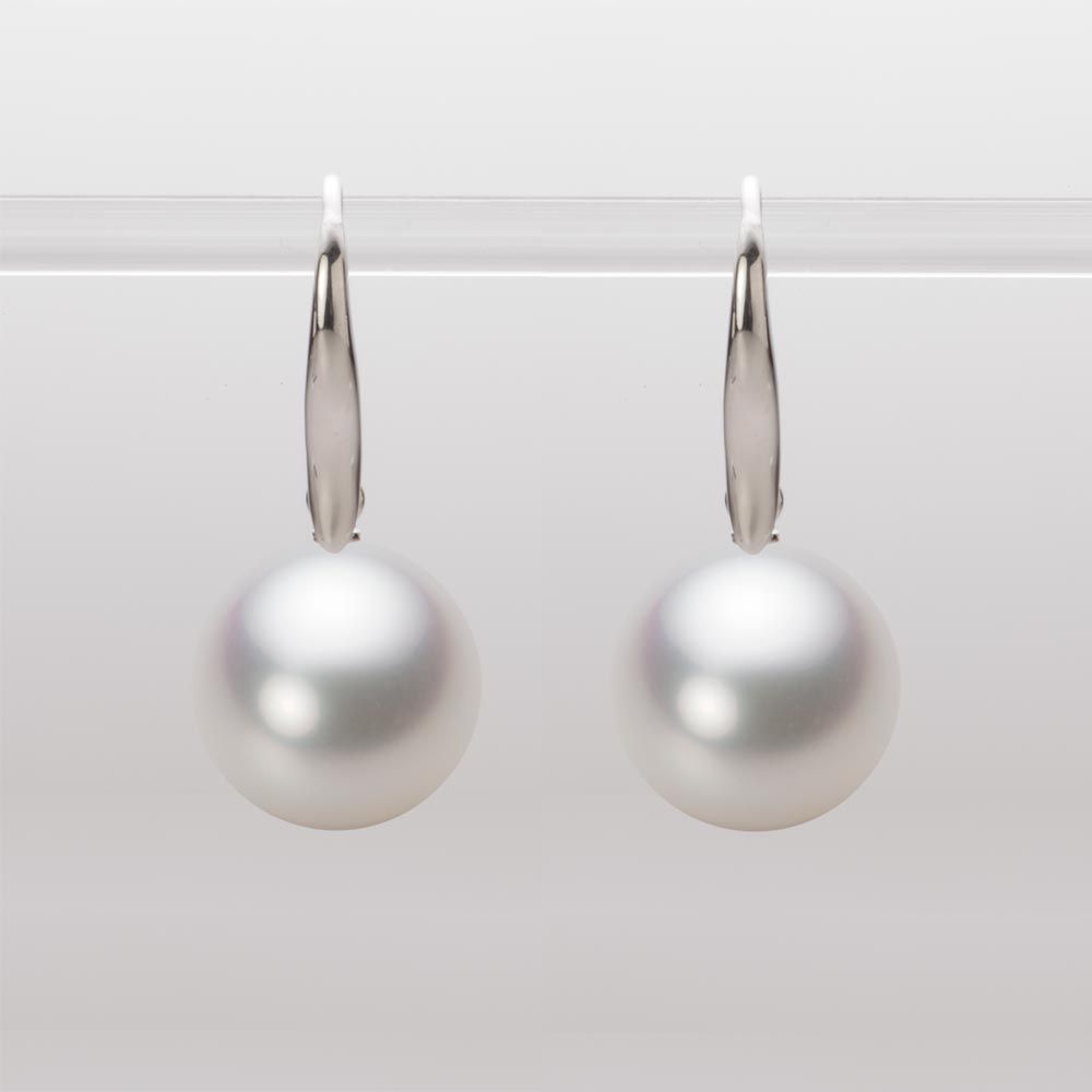 12.0mm 白蝶真珠（ホワイト系）ピアス
