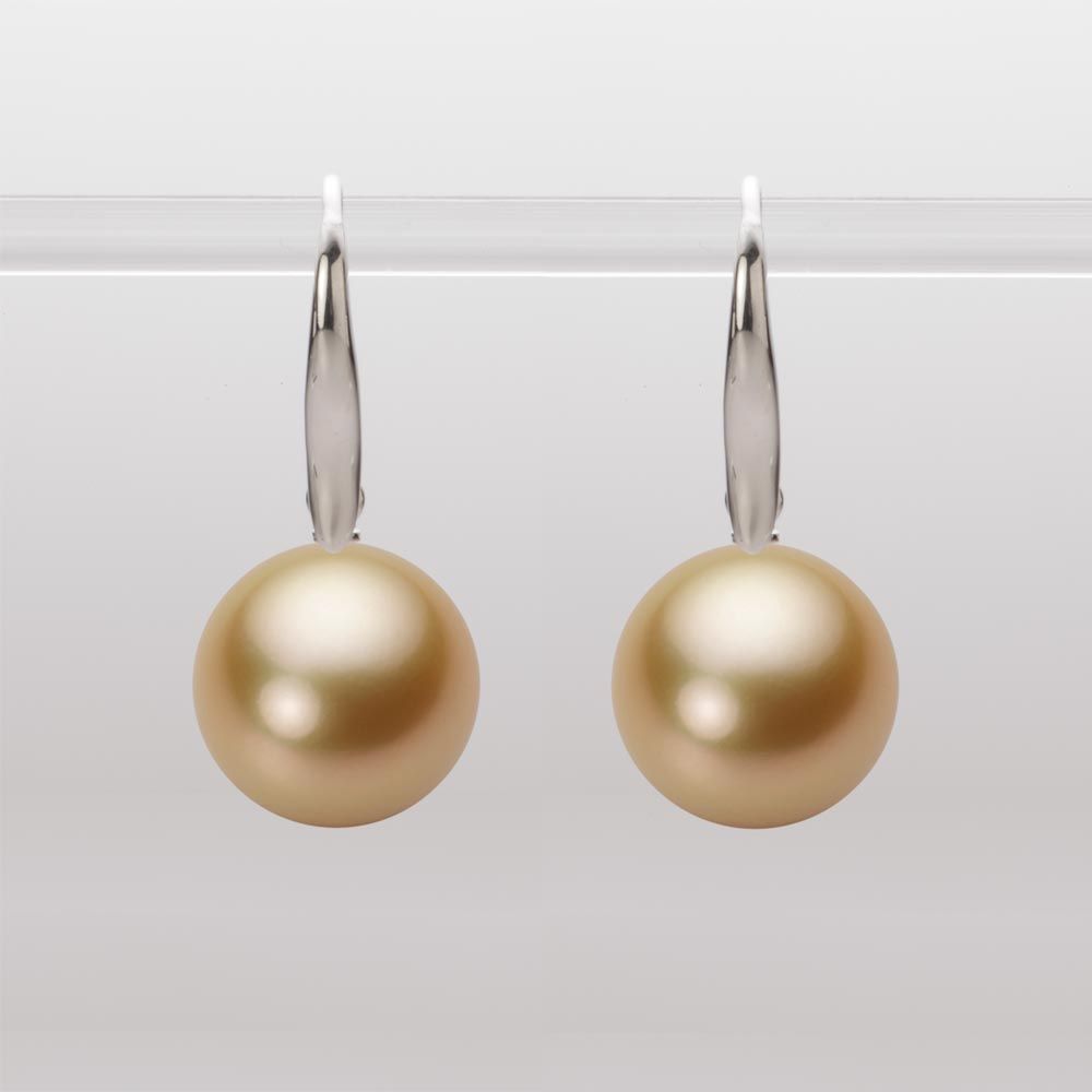 12.0mm 白蝶真珠（ゴールド系）ピアス