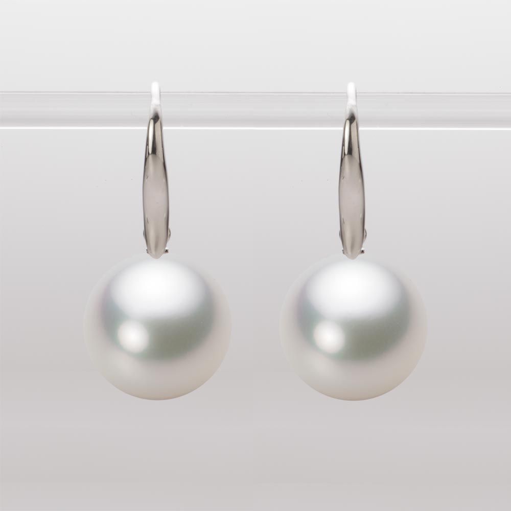13.0mm 白蝶真珠（ホワイト系）ピアス