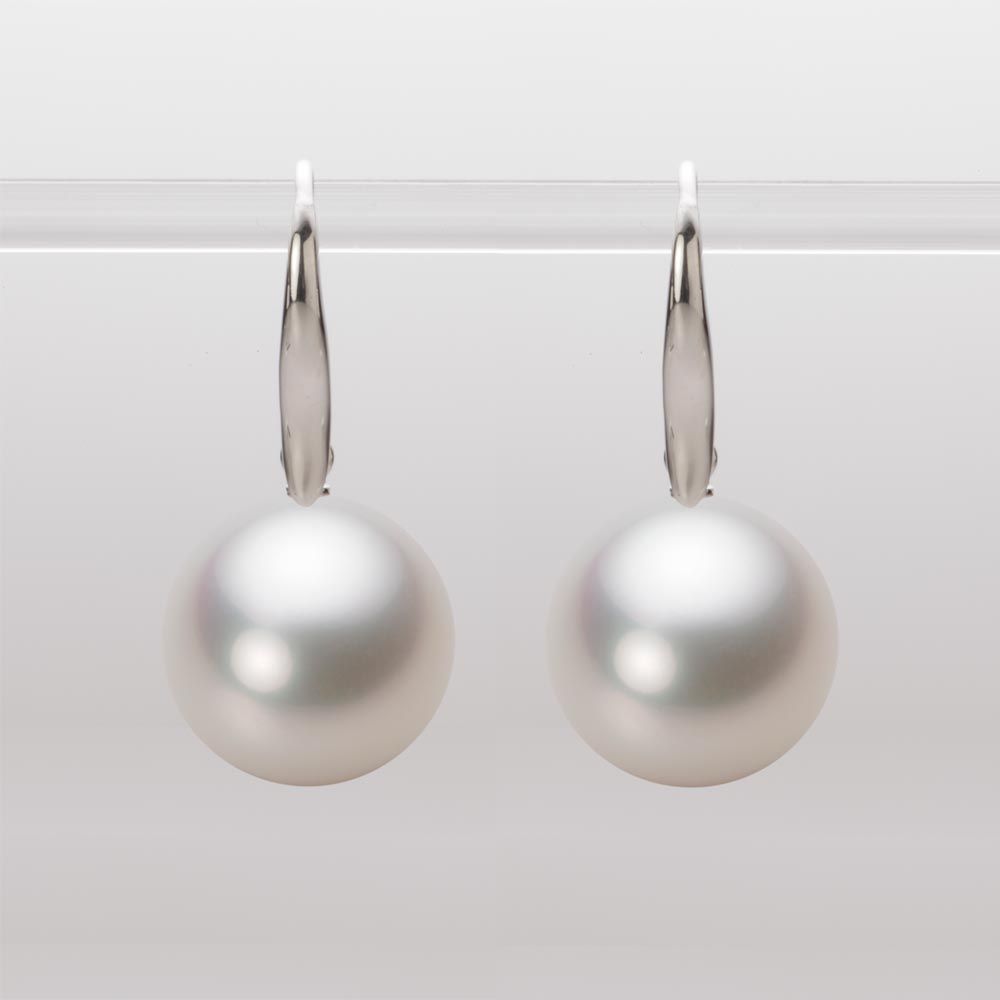 13.0mm 白蝶真珠（ホワイト系）ピアス