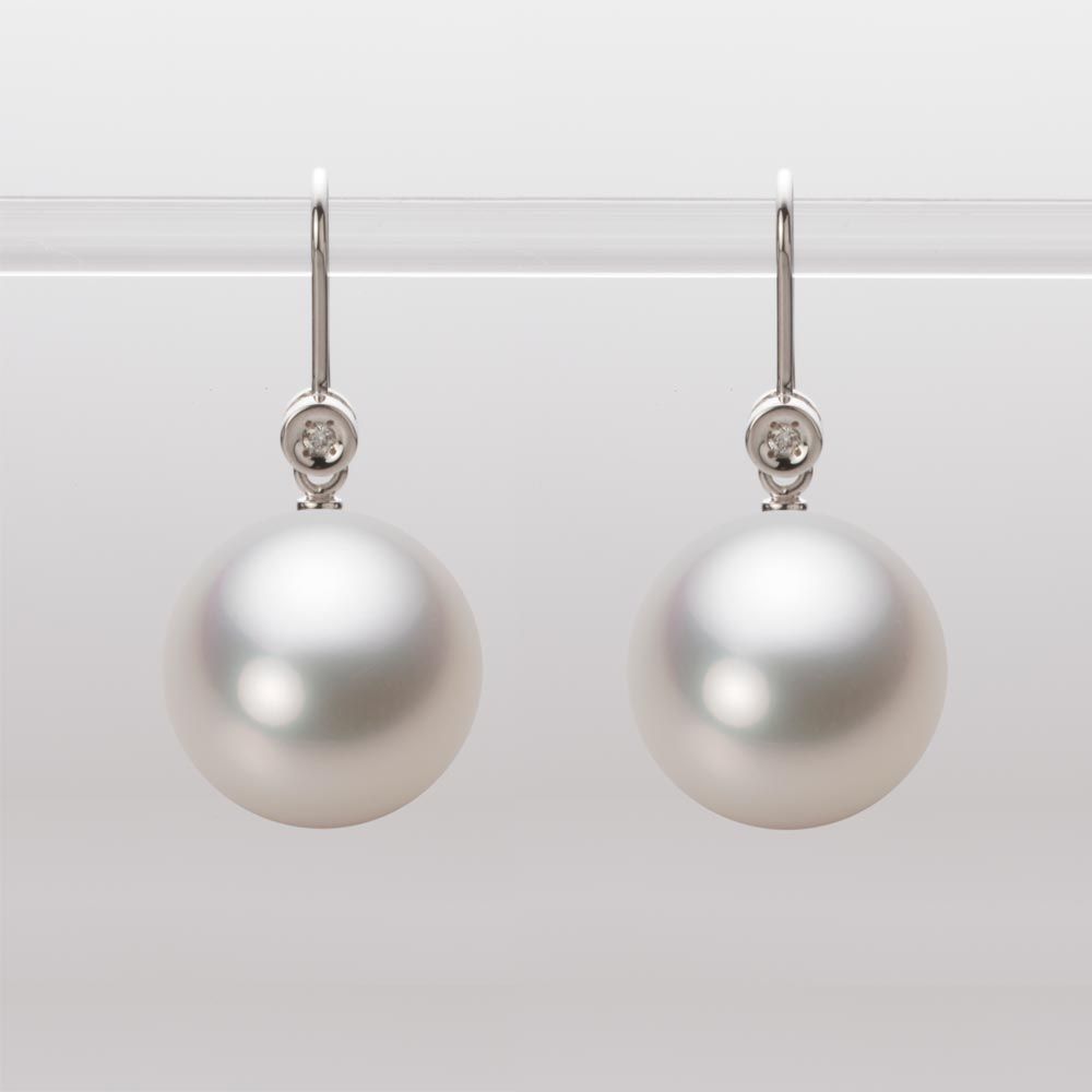 13.0mm 白蝶真珠（ホワイト系）ピアス
