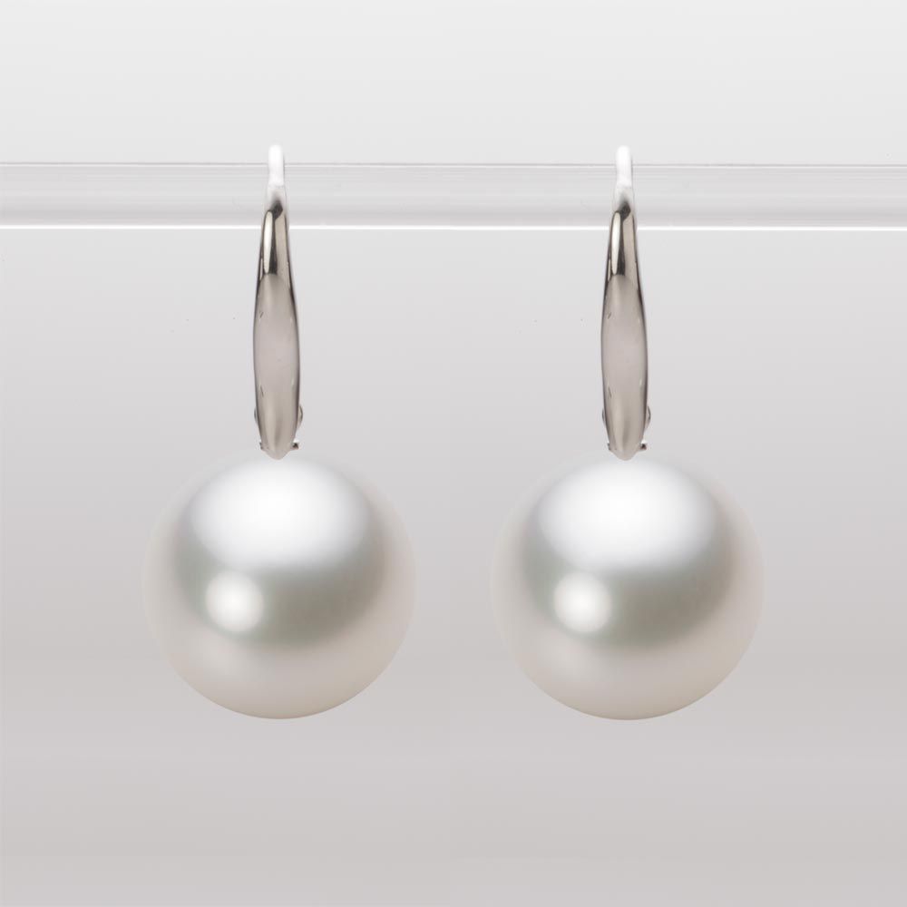 13.0mm 白蝶真珠（ホワイト系）ピアス