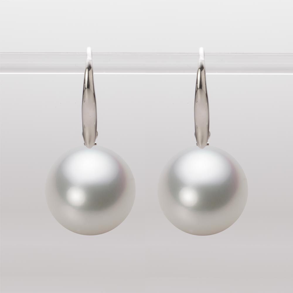 14.0mm 白蝶真珠（ホワイト系）ピアス