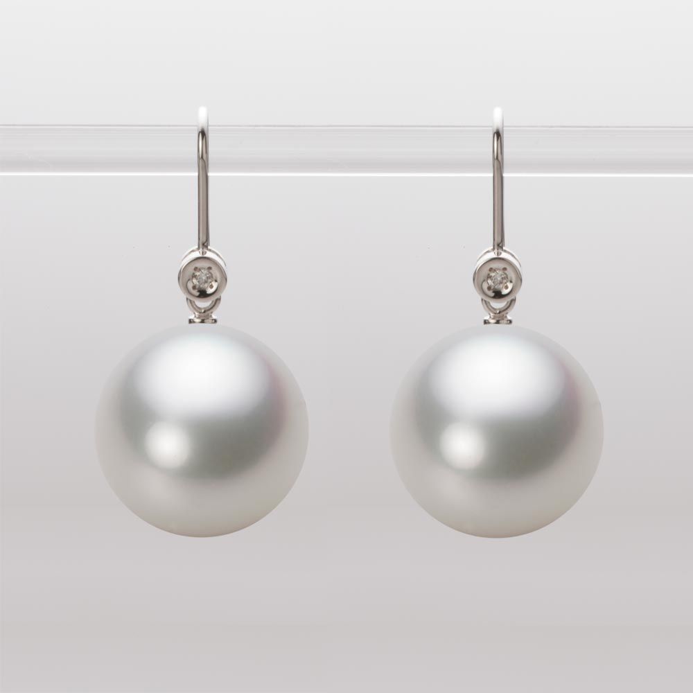 14.0mm 白蝶真珠（ホワイト系）ピアス