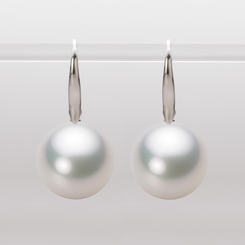 14.0mm 白蝶真珠（ホワイト系）ピアス