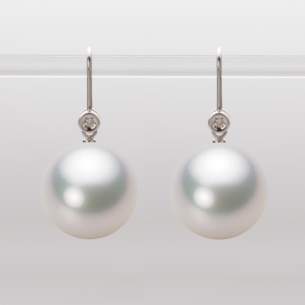 14.0mm 白蝶真珠（ホワイト系）ピアス