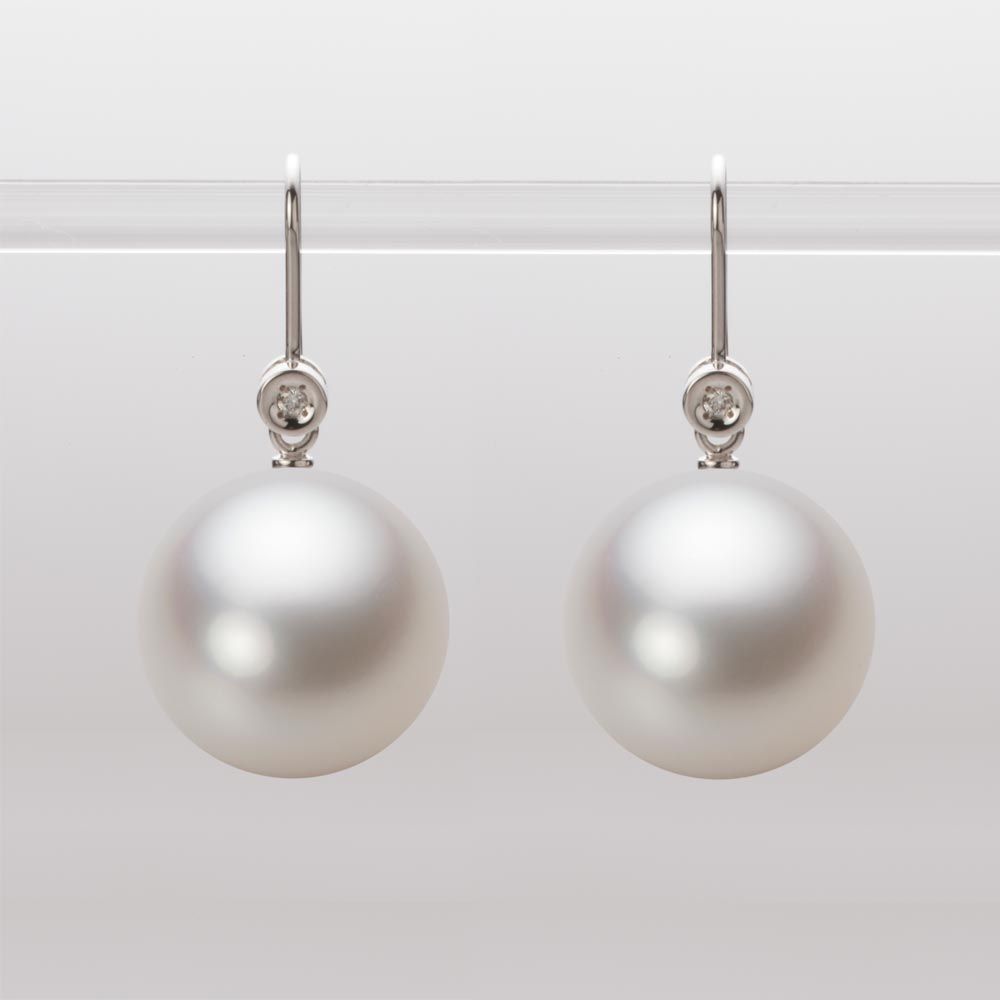14.0mm 白蝶真珠（ホワイト系）ピアス
