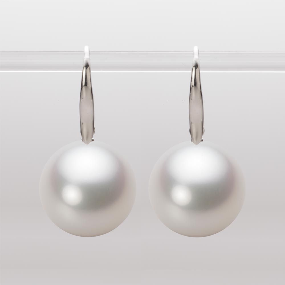 15.0mm 白蝶真珠（ホワイト系）ピアス