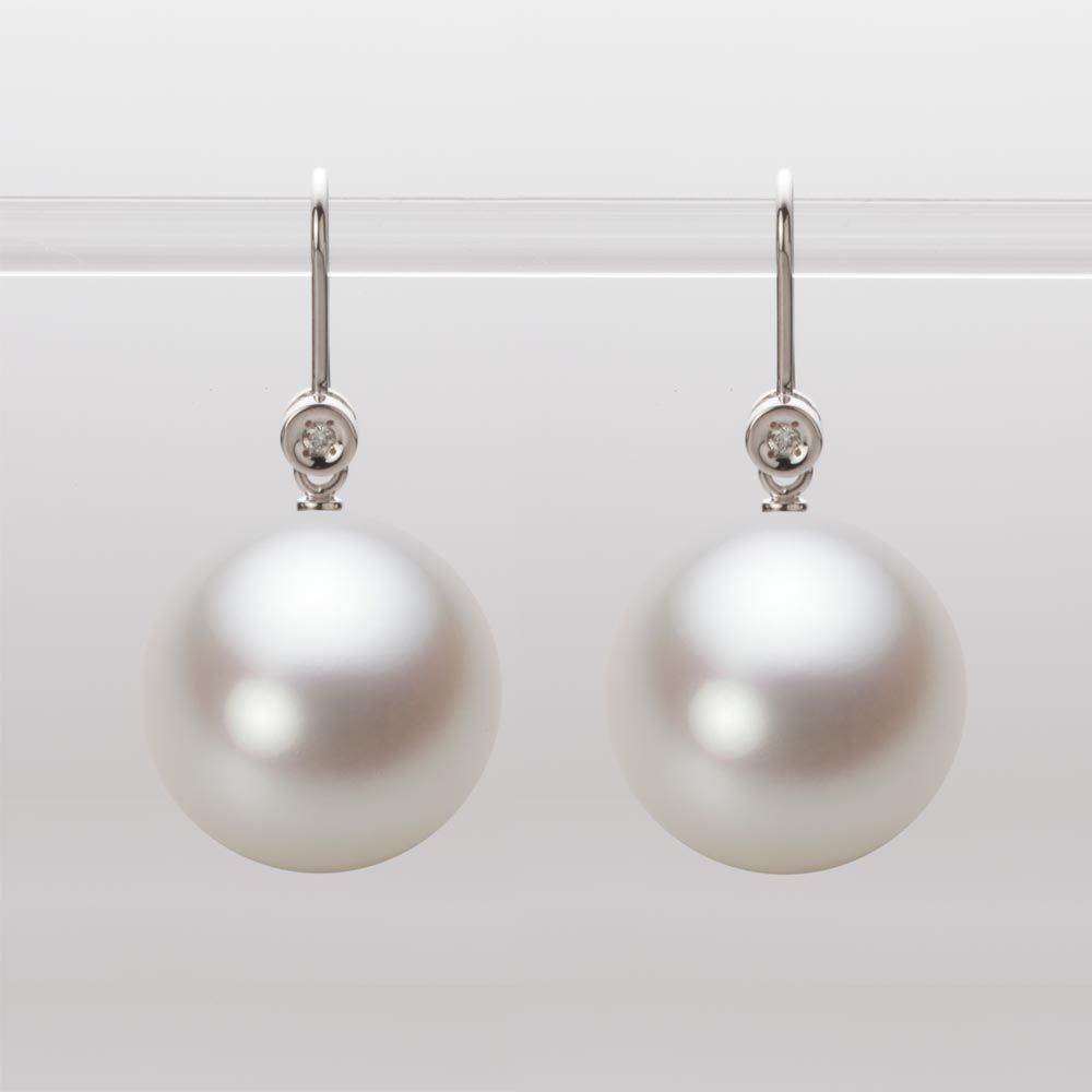 15.0mm 白蝶真珠（ホワイト系）ピアス