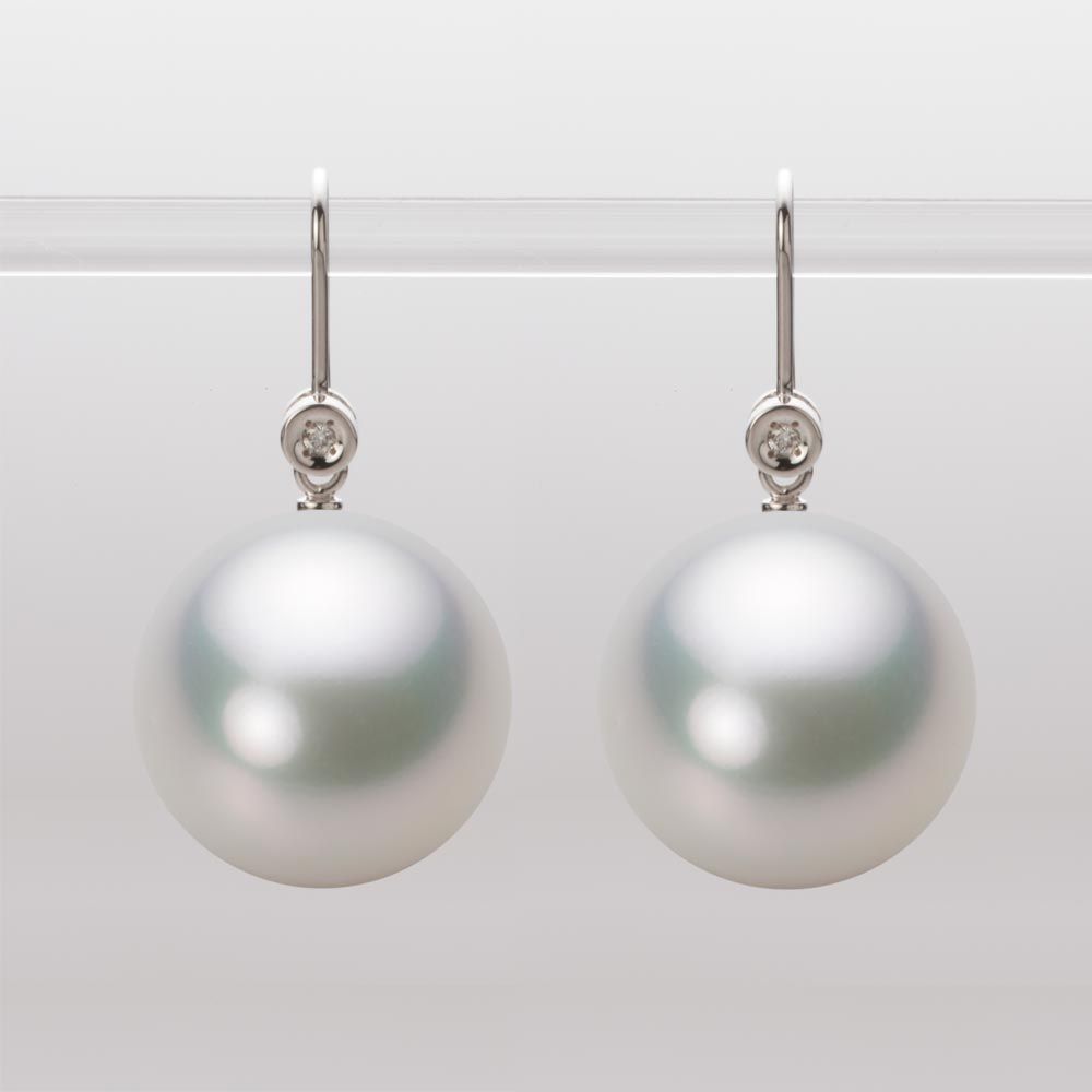 15.0mm 白蝶真珠（ホワイト系）ピアス
