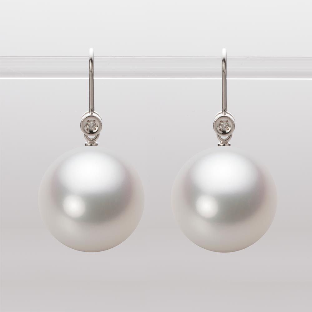 15.0mm 白蝶真珠（ホワイト系）ピアス