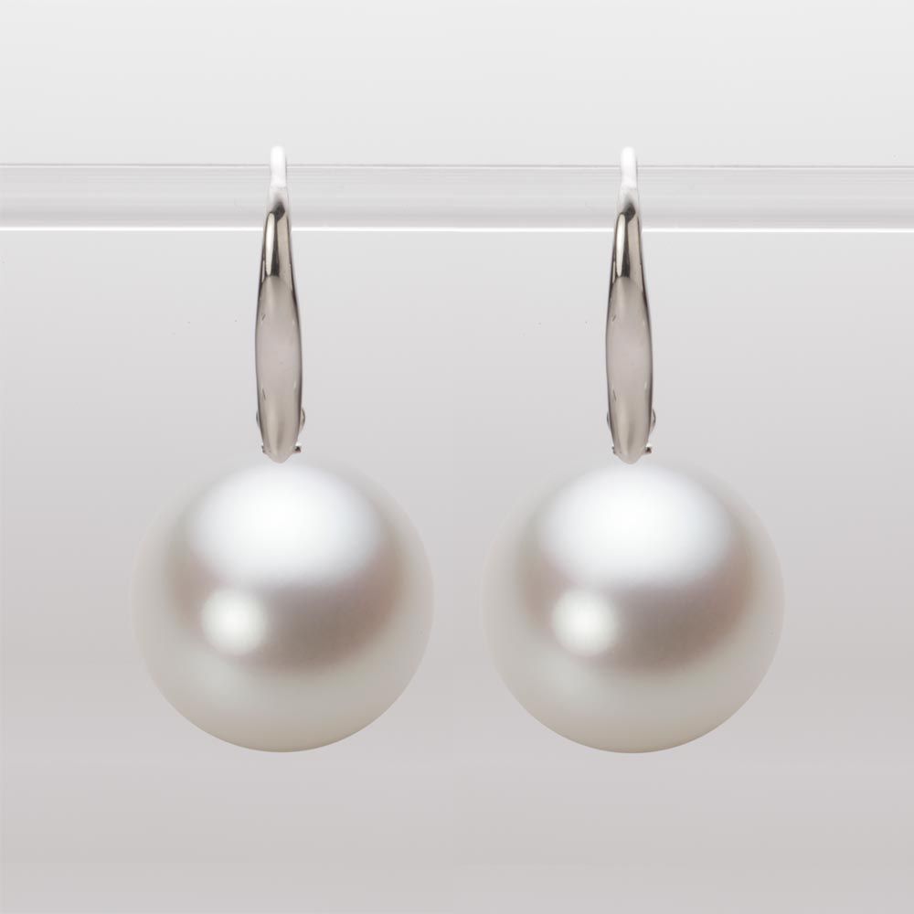 15.0mm 白蝶真珠（ホワイト系）ピアス