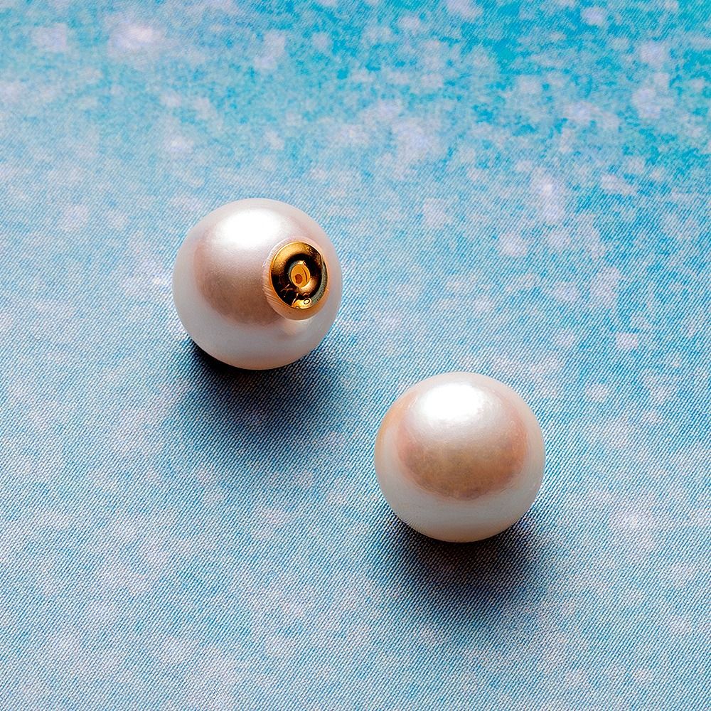 Gemini ピアスキャッチ（ホワイト） 8.0mm