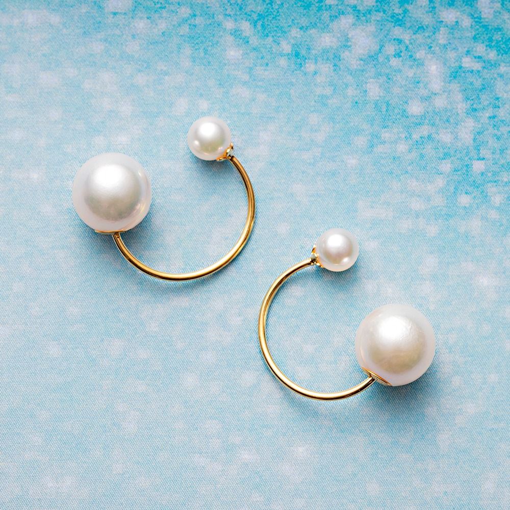 Gemini パールピアス（ホワイト）